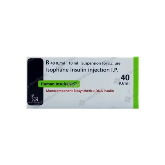 human insulatard 40iu vial 10 ml